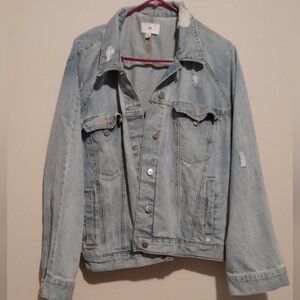 BP Light Blue Distressed Jean Jacket